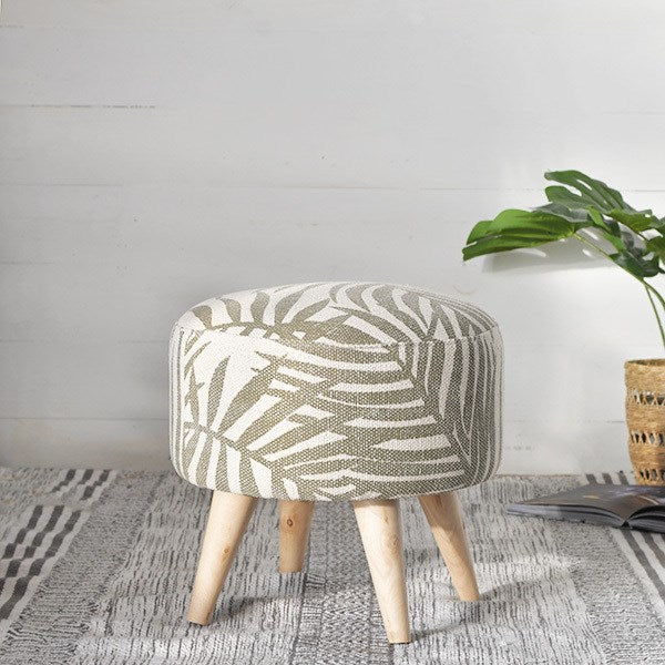 Fern Print Stool