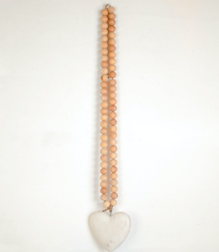 Marble Heart Beads