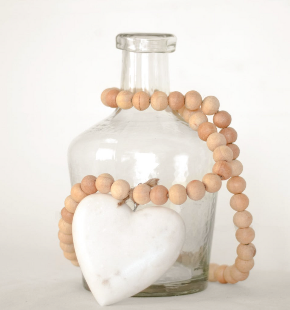 Marble Heart Beads
