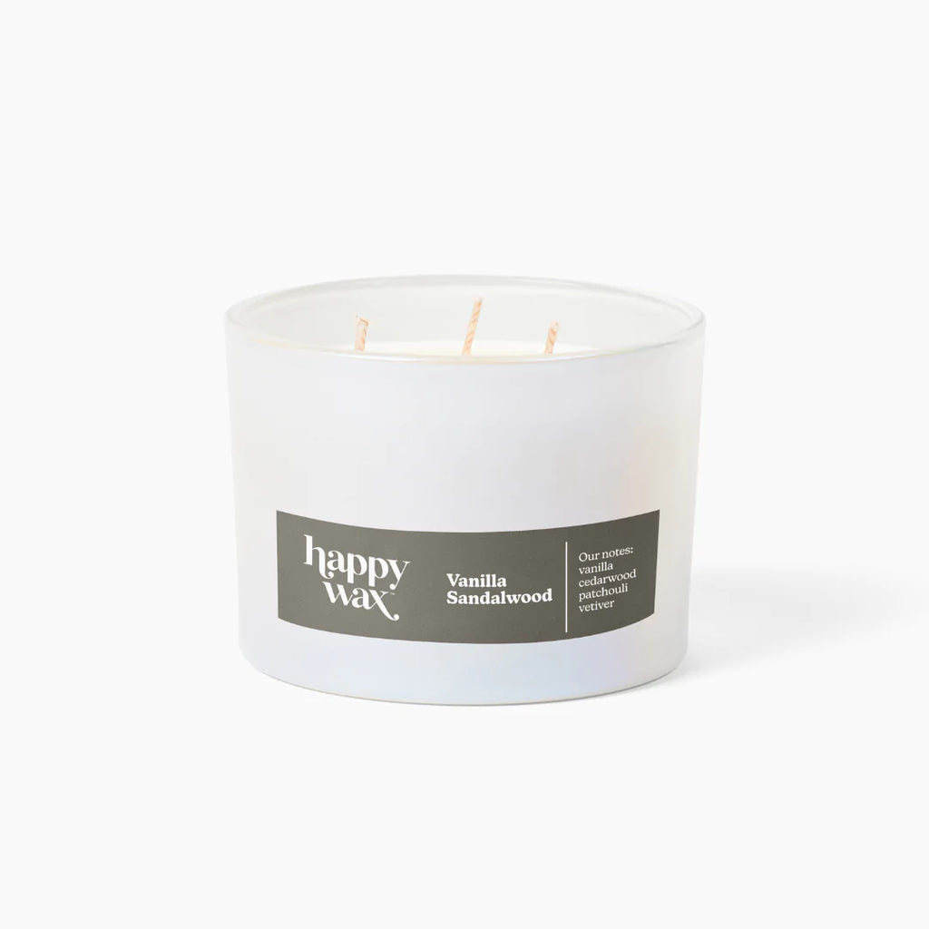 Happy Wax 3 Wick Candle