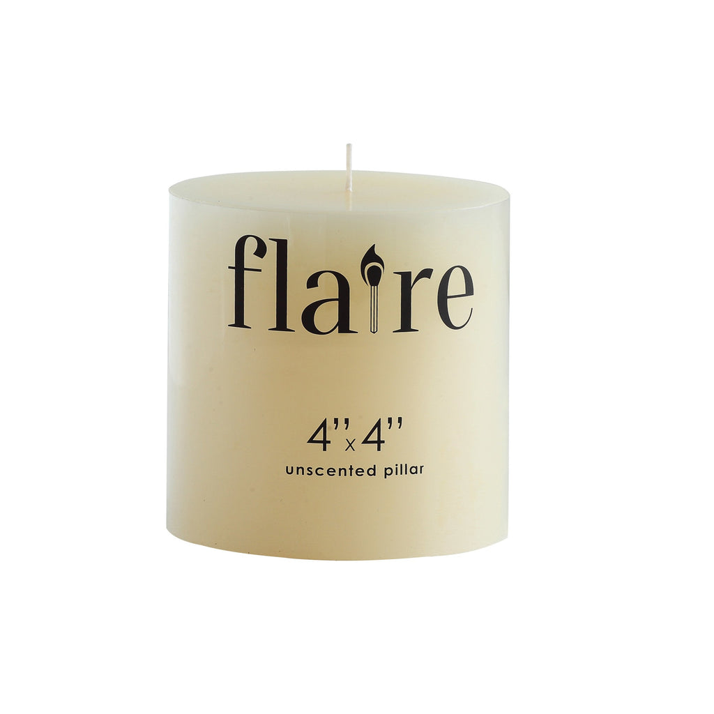 Flaire Unscented Pillar Candle