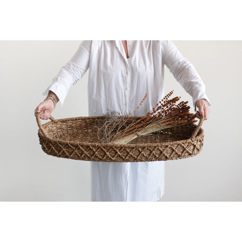 Decorative Woven Seagrass Tray