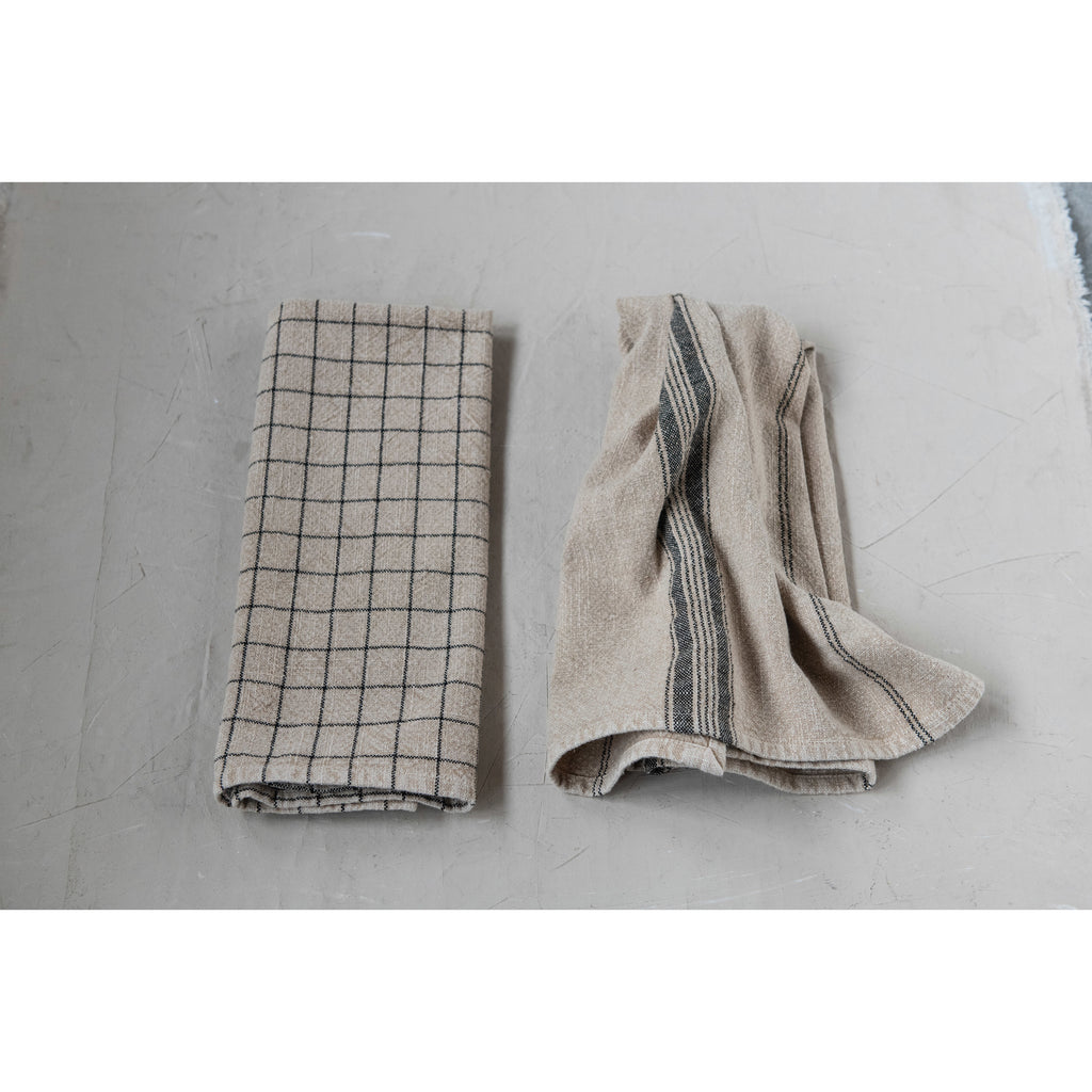 Woven Cotton Blend Tea Towels