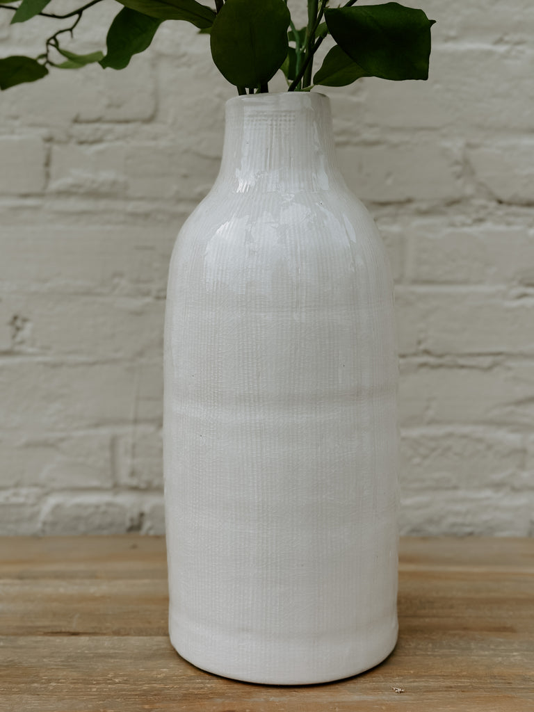 Welch White Vase