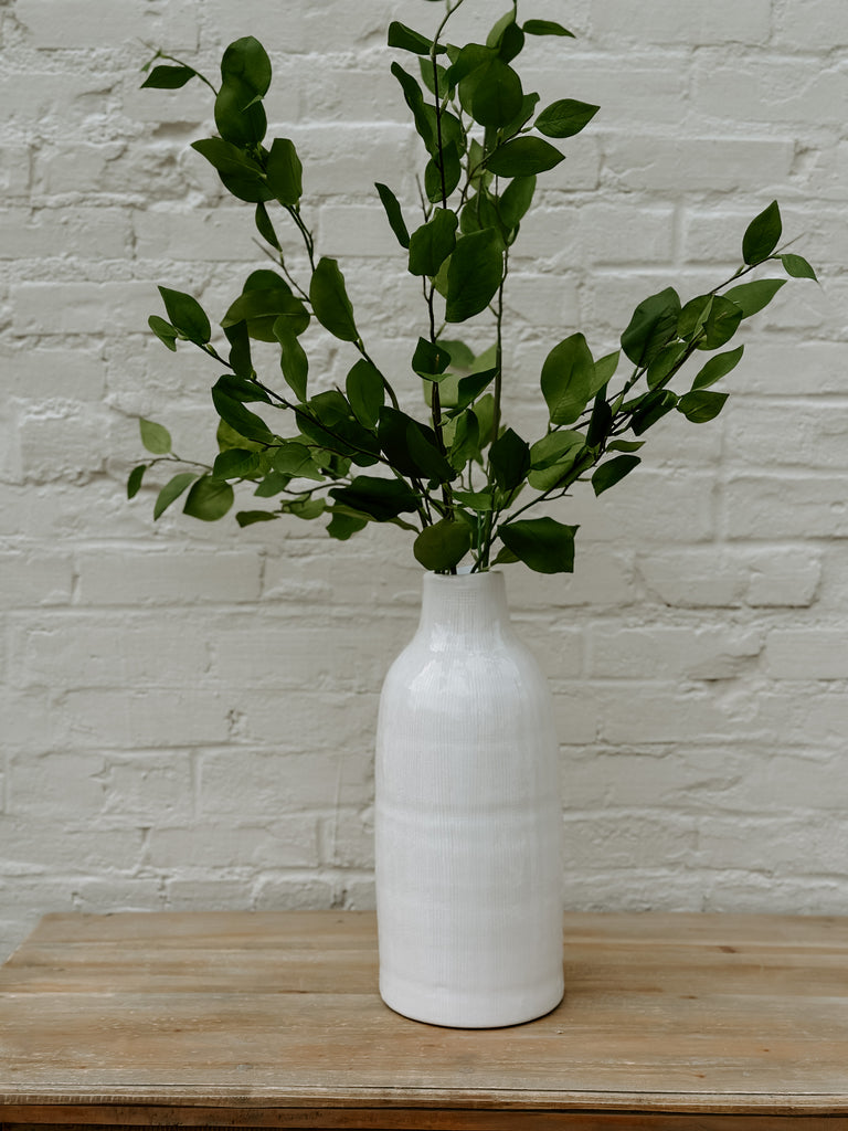 Welch White Vase