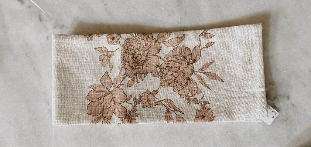 Vintage Floral Tea Towel